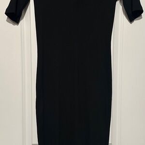 Zara Classic Black Long Sleeve Dress